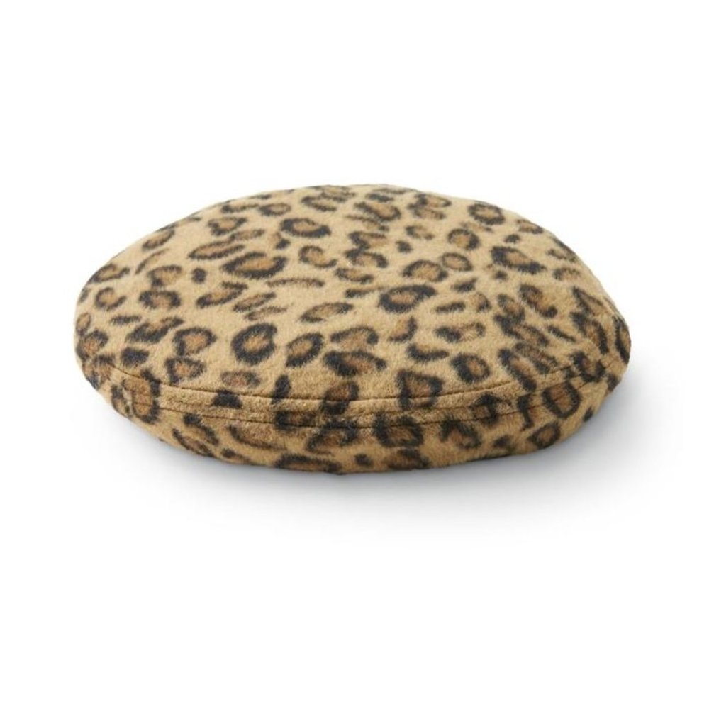 Leopard Print Beret - image 1